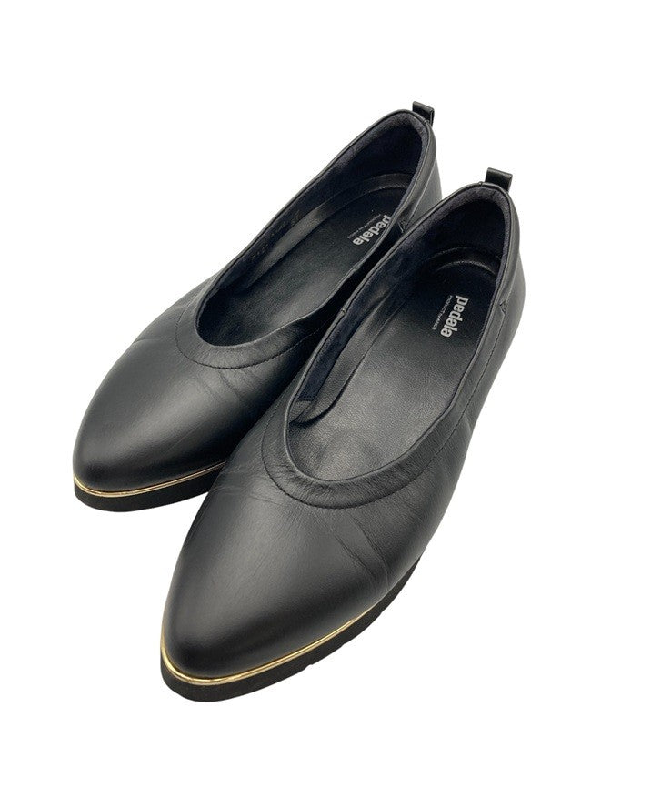 ASICS pedala ペダラ ポインテッドトゥ コンフォートシューズ 1212A182-001 サイズ23.5cm 中古 D4