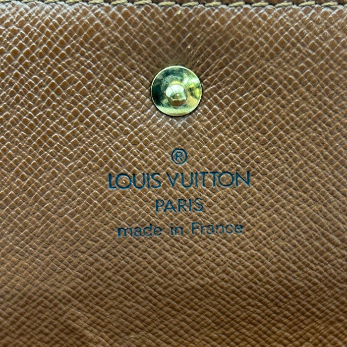 LOUIS VUITTON ルイヴィトン モノグラム ポルトトレゾール・インターナショナル 長財布 M61215 財布 ブランド メンズ レディース ブラウン 中古 W４