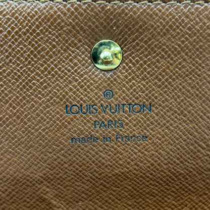 LOUIS VUITTON ルイヴィトン モノグラム ポルトトレゾール・インターナショナル 長財布 M61215 財布 ブランド メンズ レディース ブラウン 中古 W４