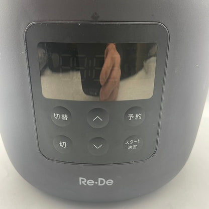 A-stage　Re・De Pot 電気圧力鍋 2L ブラック PCH-20LB 時短 タイパ 低温調理 中古 R4