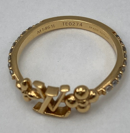 LOUIS VUITTON ルイヴィトン リング LV アイコニック M1461L サイズL ゴールドカラー 中古 D4