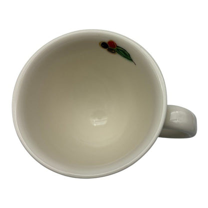 陶あん 小川珈琲 京焼 清水焼 カップ＆ソーサー 白 珈琲の花 No.8051 コーヒー 洋食器 おしゃれ 花柄 中古 W1