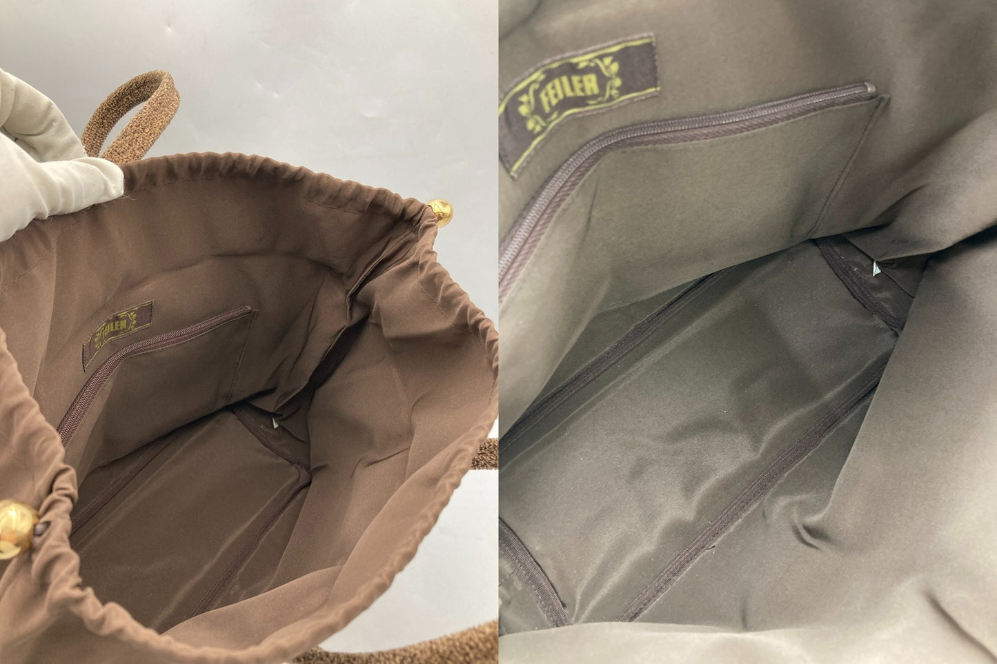 FEILER フェイラー 巾着 ロザリウム トートバッグ 中古 D4