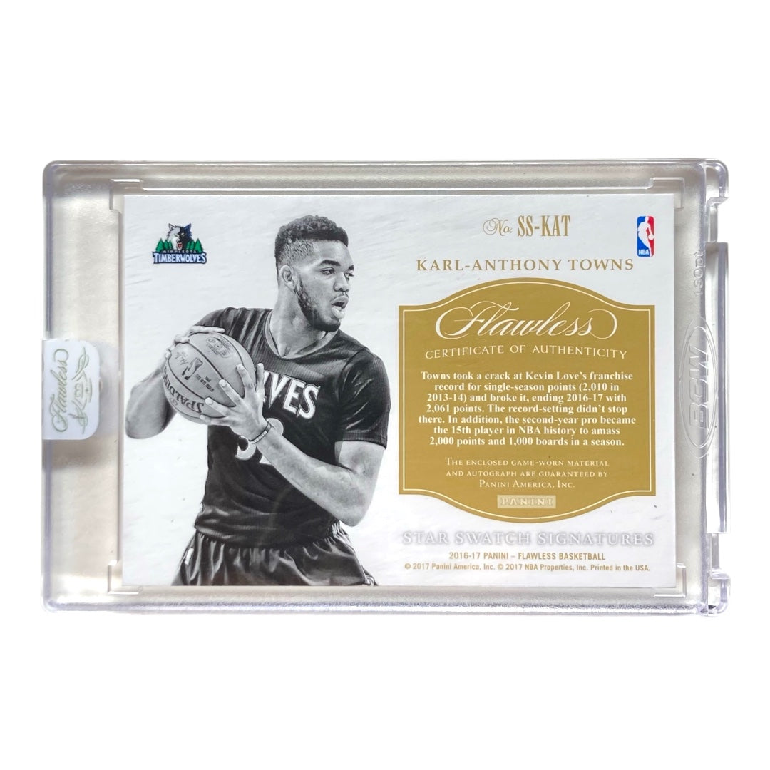 PANINI NBAカード FLAWLESS KARL-ANTHONY TOWNS TIMBERWOLVES 16/25 #SS-KAT 中古 IT2