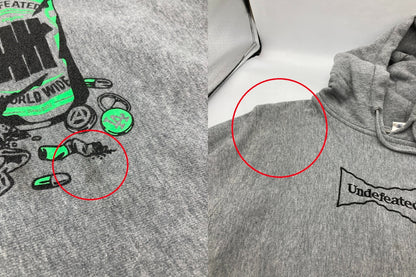 undefeated×Wasted youth アンディフィーテッド ウェステッドユース フーデッドパーカー サイズM 中古 D4