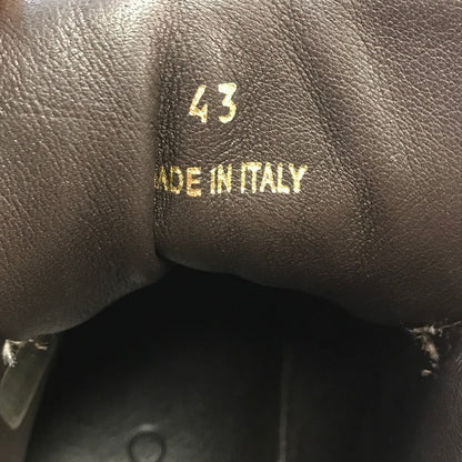 JIMMY CHOO ジミーチュウ スニーカー メンズ ハイカット クロコ型押し レザー ロゴソール ホワイト系 43サイズ 中古 T1