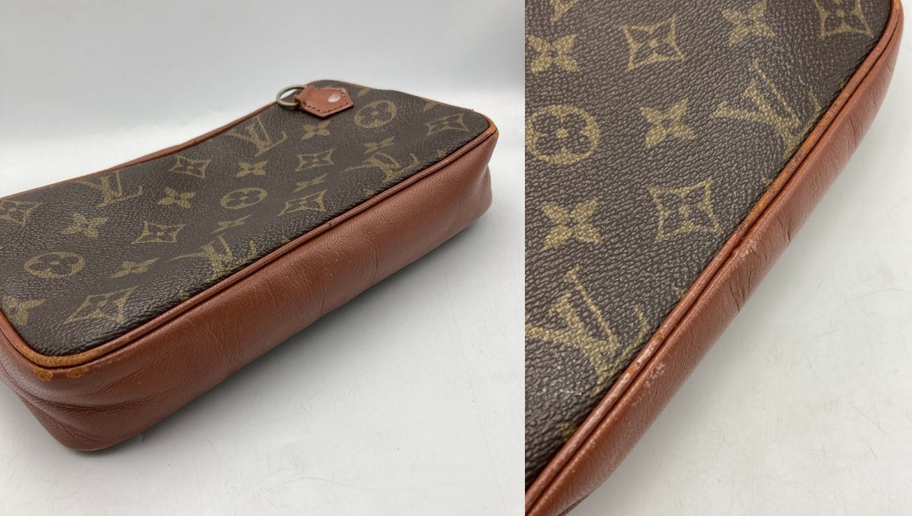 LOUIS VUITTON ルイヴィトン モノグラム 旧型 ポシェットマルリー バンドリエール M51828 中古 D4