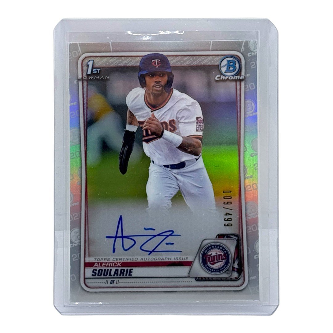 TOPPS MLBカード BOWMAN CHROME 1ST ALERICK SOULARIE MINNESOTA TWINS /499 #CDA-ASO 中古 IT1