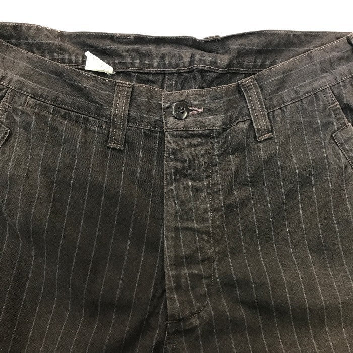 FREEWHEELERS フリーホイーラーズ ワークパンツ メンズ ストライプ UNION SPECIAL OVERALLS ブラウン 32-34サイズ 中古 T1