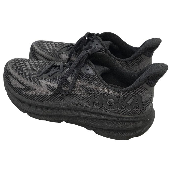 HOKA ONE ONE ホカオネオネ ランニングシューズ クリフトン 9/1127895 ブラック 31cm 中古 Y1