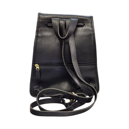 COACH コーチ リュック レディース レザー オールド ヴィンテージ ターンロック バックパック ブラック 9791 中古 T1