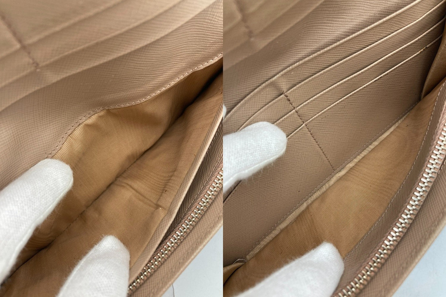 PRADA プラダ サフィアーノ フィオッコ 二つ折り 長財布 中古 D4
