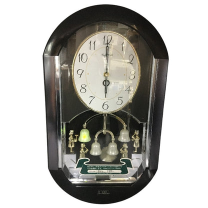 リズム時計工業 スモールワールド メネット カラクリ時計 4MH688RH 02 中古 Y4