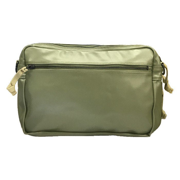 ラゲッジレーベル ライナー ショルダーバッグ ユニセックス LINER 斜め掛け 赤バッテン エクスパンダブル グリーン 951-09240 中古 T1