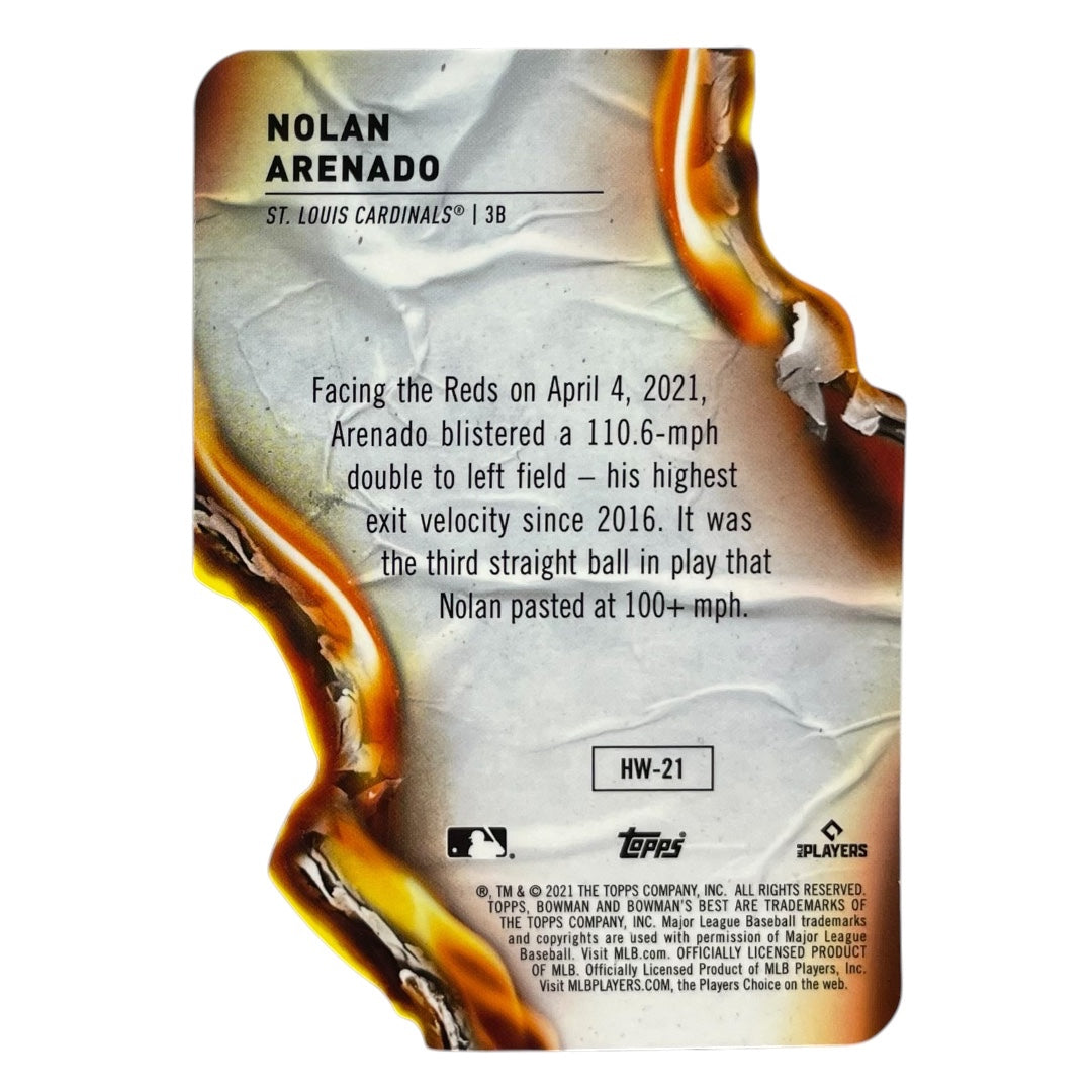 TOPPS MLBカード BOWMAN'S BEST DIE CUT NOLAN ARENADO ST. LOUIS CARDINALS #HW-21 中古 IT2