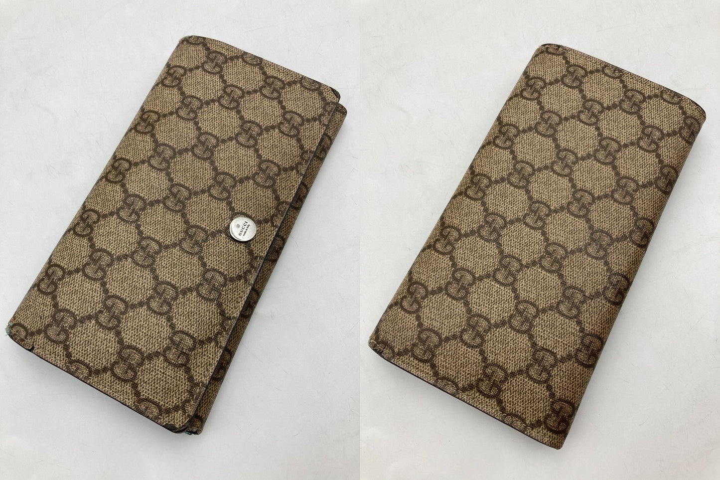 GUCCI グッチ GGプラス 2つ折り 長財布 115048 中古 D4