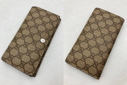 GUCCI グッチ GGプラス 2つ折り 長財布 115048 中古 D4