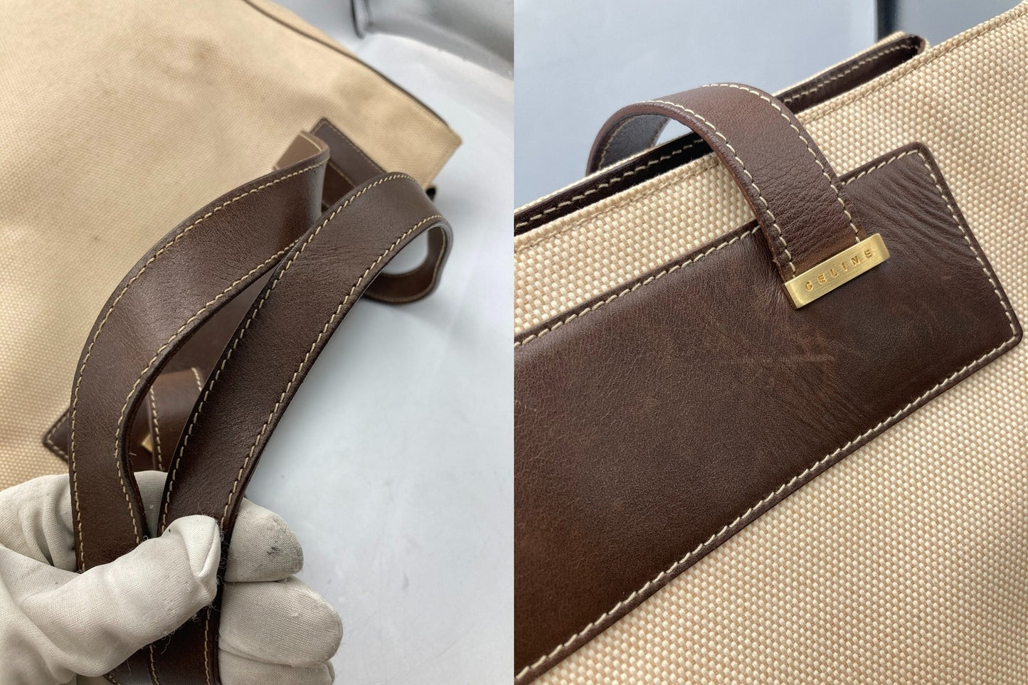 CELINE セリーヌ キャンバス トートバッグ レディース 中古 D4