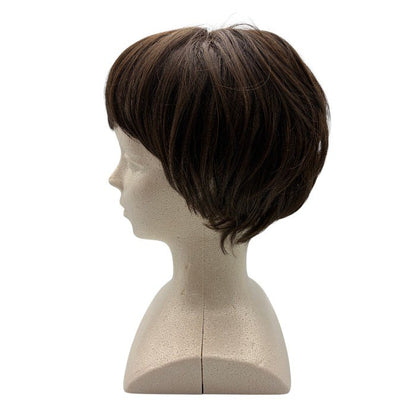 銀座サロン KAZUE WIG カズエ ウィッグ ショート レディース ショート フルウィッグ ブラウン かつら 中古 W４