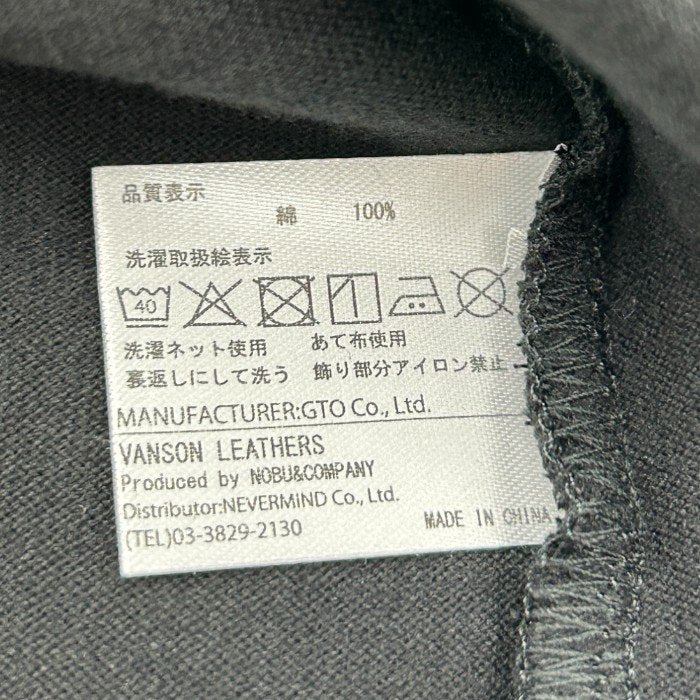 未使用品 vanson バンソン トムとジェリー Tシャツ XXL コラボ かわいい 半袖 夏 ブラック 中古 W４