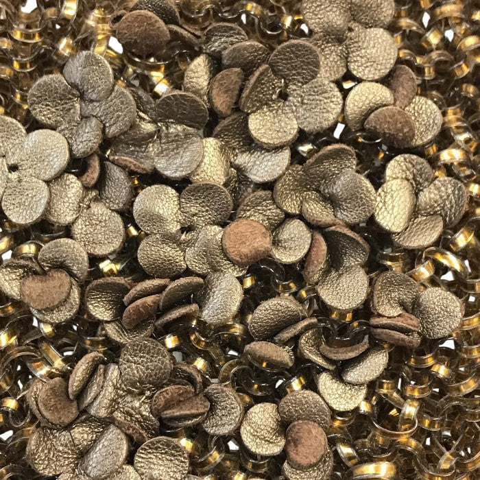 ANTEPRIMA アンテプリマ ワイヤーバッグ レディース レザーフラワー 花柄 ミニサイズ トート ブラウン 中古 T1