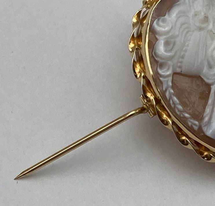 K18 カメオ ブローチ/ペンダントトップ 中古 D4