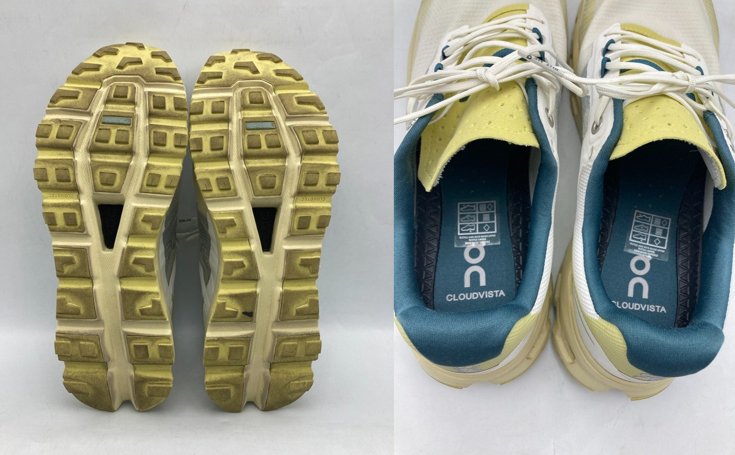 On Cloudvista オン クラウドビスタ ランニングシューズ Ivory/Endive サイズ27.5cm メンズ 中古 D4