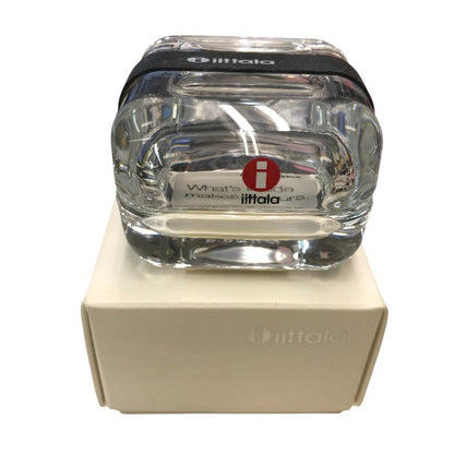 IITTALA イッタラ VITRIINI ビトリーニ アクセサリーケース クリア 60mm×60mm 中古 Y1