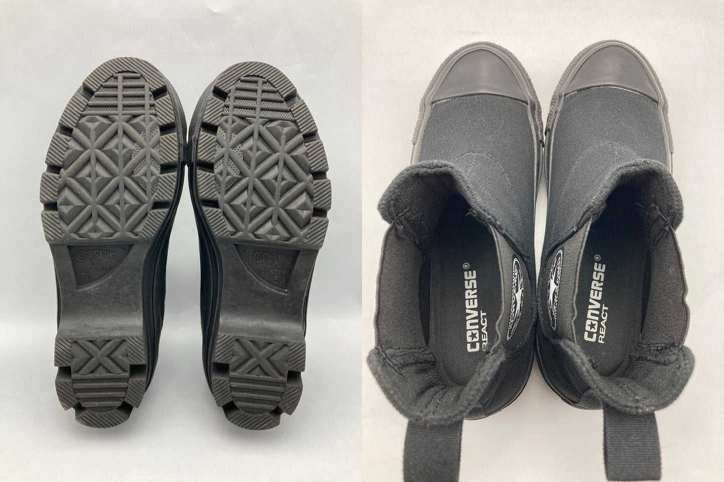 CONVERSE コンバース オールスター100  サイドゴア チャンク ハイ 1SC793 24.5cm 中古 D4