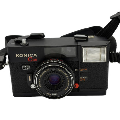 ジャンク品 Konica コニカ C35 EF フィルムカメラ カメラ コンパクト ヴィンテージ ピッカリコニカ 中古 W1