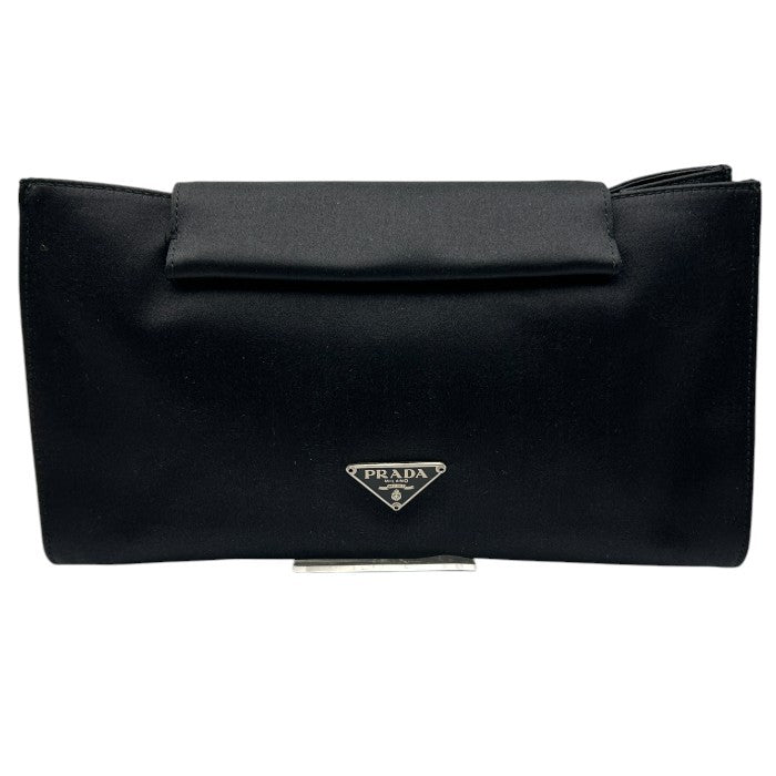 PRADA プラダ MV457 クラッチバッグ ポーチ レディース ブランド 小物入れ 小さめ ブラック 中古 W４