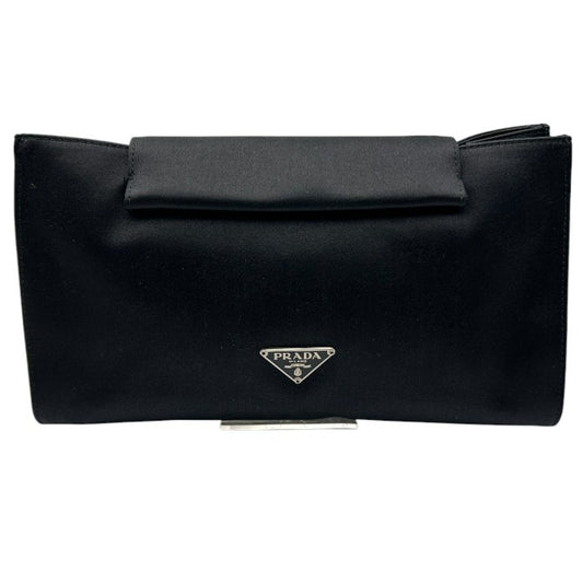 PRADA プラダ MV457 クラッチバッグ ポーチ レディース ブランド 小物入れ 小さめ ブラック 中古 W４