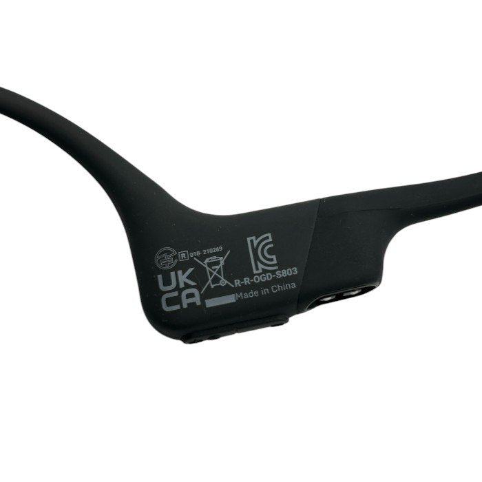 Shokz ショックス OpenRun 骨伝導イヤホン SKZ-EP-000003 ブラック オーディオ オープンラン 家電 Bluetooth ワイヤレス 中古 W４