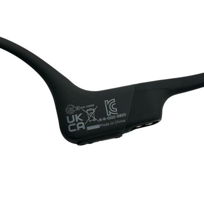 Shokz ショックス OpenRun 骨伝導イヤホン SKZ-EP-000003 ブラック オーディオ オープンラン 家電 Bluetooth ワイヤレス 中古 W４