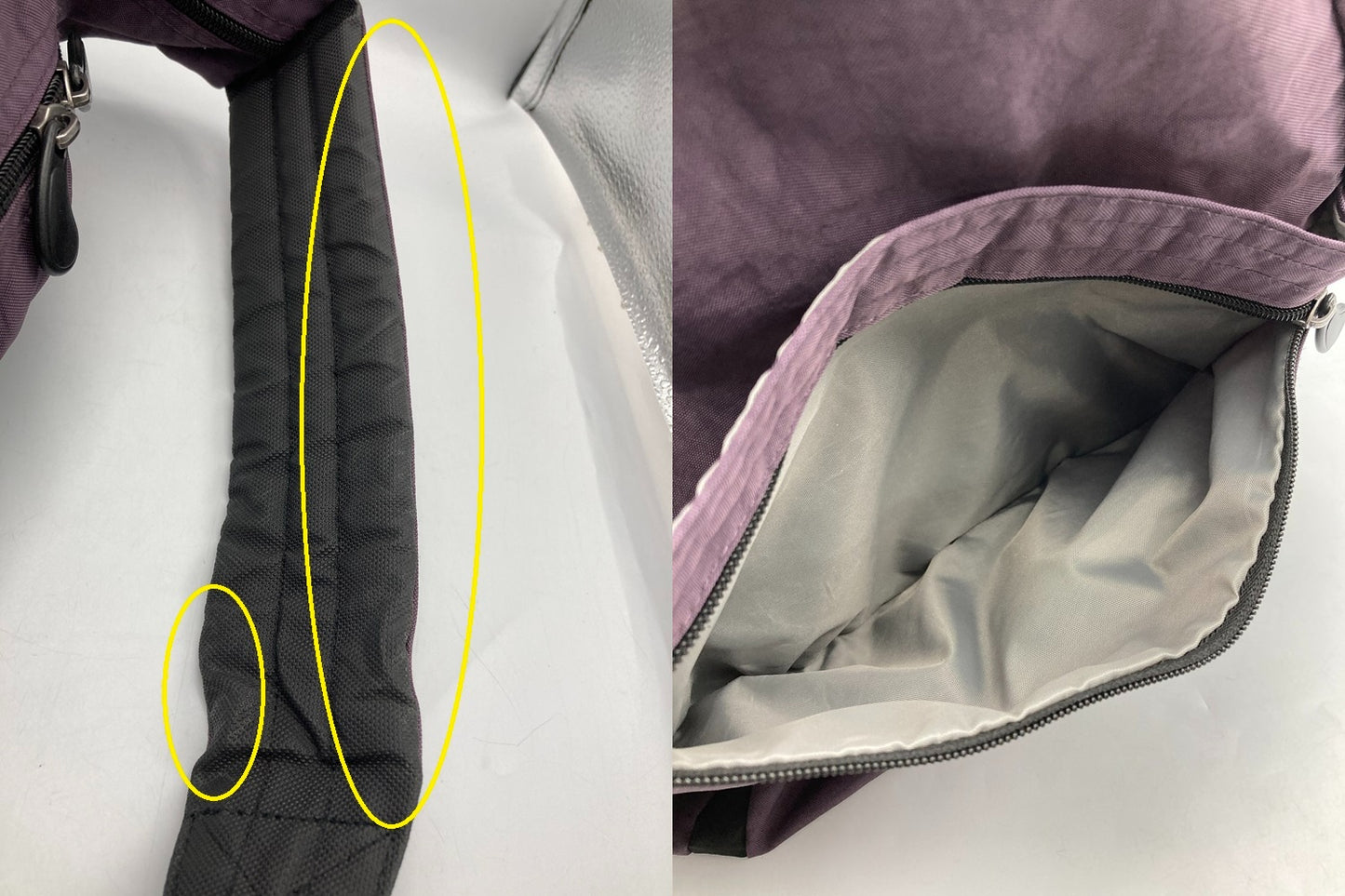 HEALTHY BACK BAG ヘルシーバックバッグ ビッグバッグ (プラム) 中古 D4