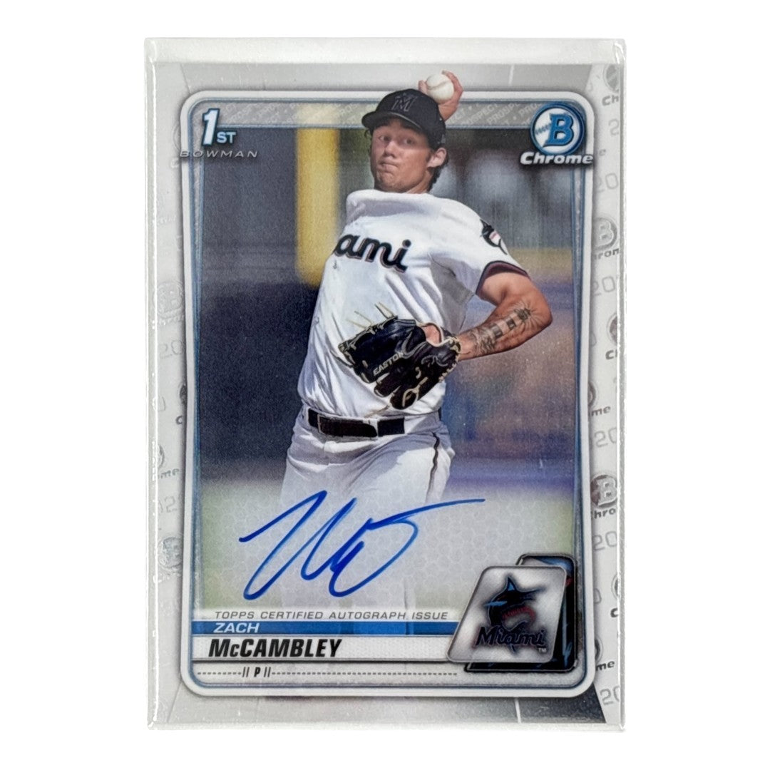 TOPPS MLBカード BOWMAN CHROME 1ST ZACH McCAMBLEY MIAMI MARLINS #CDA-ZM 中古 IT1