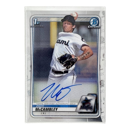 TOPPS MLBカード BOWMAN CHROME 1ST ZACH McCAMBLEY MIAMI MARLINS #CDA-ZM 中古 IT1