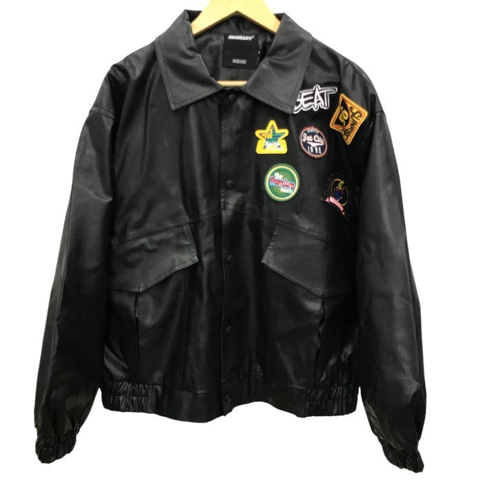 MAOQIAOYI レザージャケット メンズ 秋冬 フェイクレザー ブラック XLサイズ 中古 MK1