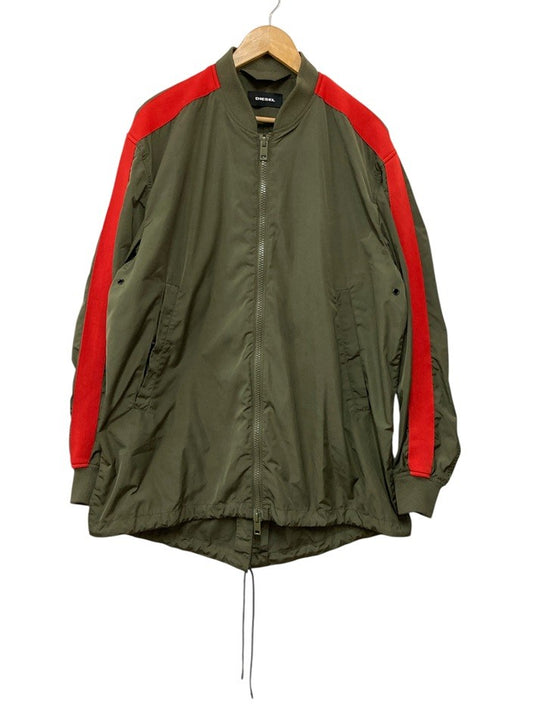DIESEL ディーゼル 袖ライン ミリタリーブルゾン ナイロンジャケット サイズL メンズ 中古 D4