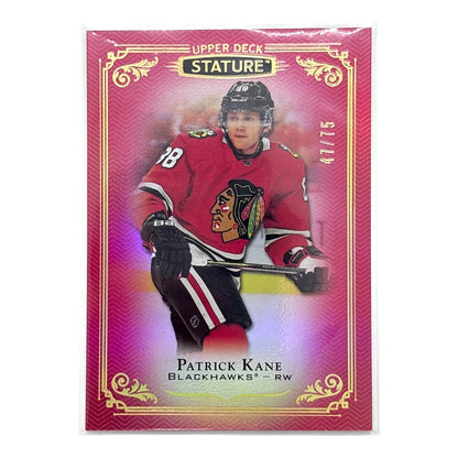 UPPER DECK NHLカード STATURE PATRICK KANE BLACKHAWKS 47/75 #30 中古 IT1
