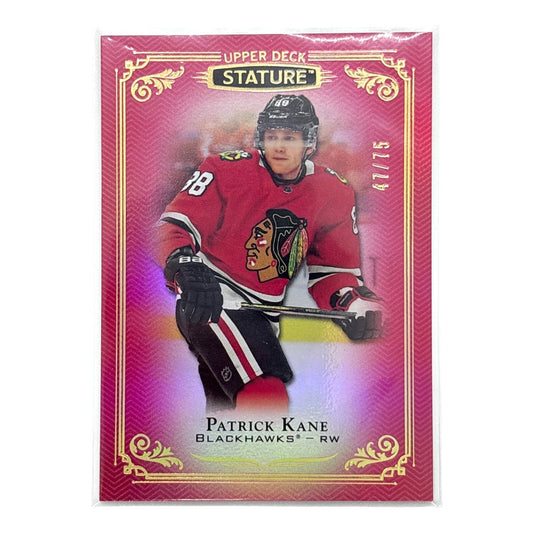 UPPER DECK NHLカード STATURE PATRICK KANE BLACKHAWKS 47/75 #30 中古 IT1