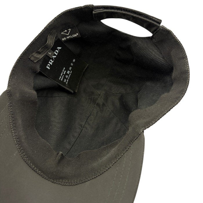 PRADA プラダ ベースボールキャップ ユニセックス ナイロン ブラック Lサイズ 2HC274 2DMI 帽子 キャップ ブランド 中古 W４
