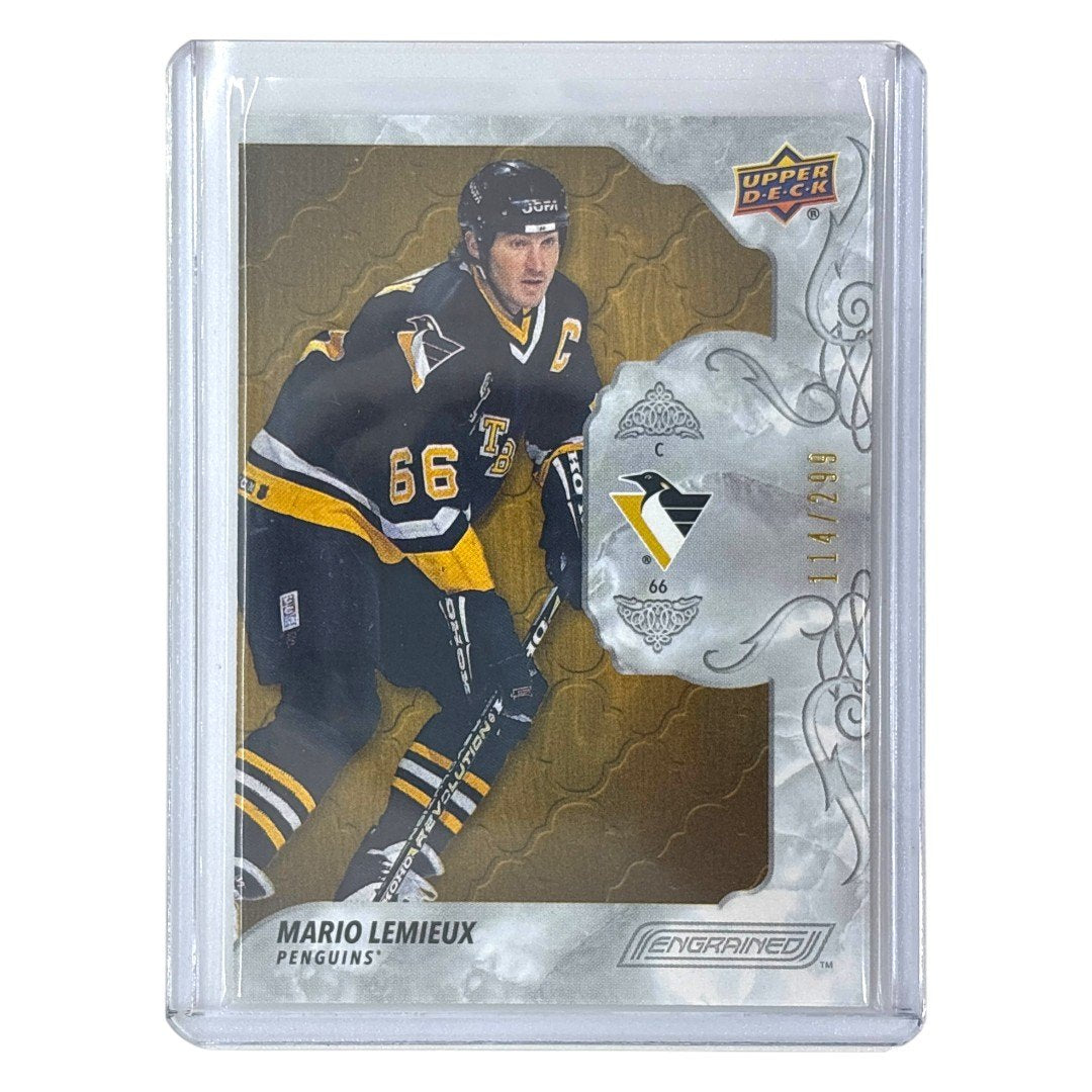 UPPER DECK NHLカード ENGRAINED MARIO LEMIEUX PENGUINS /299 #42 中古 IT1