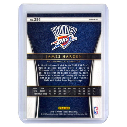PANINI NBAカード SELECT PRIZM JAMES HARDEN OKLAHOMA CITY THUNDER #284 中古 IT1