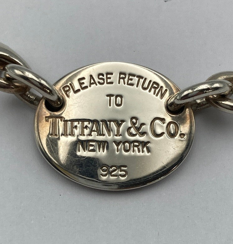 TIFFANY＆Co. ティファニー リターントゥ オーバルプレート ネックレス シルバー925 中古 D4