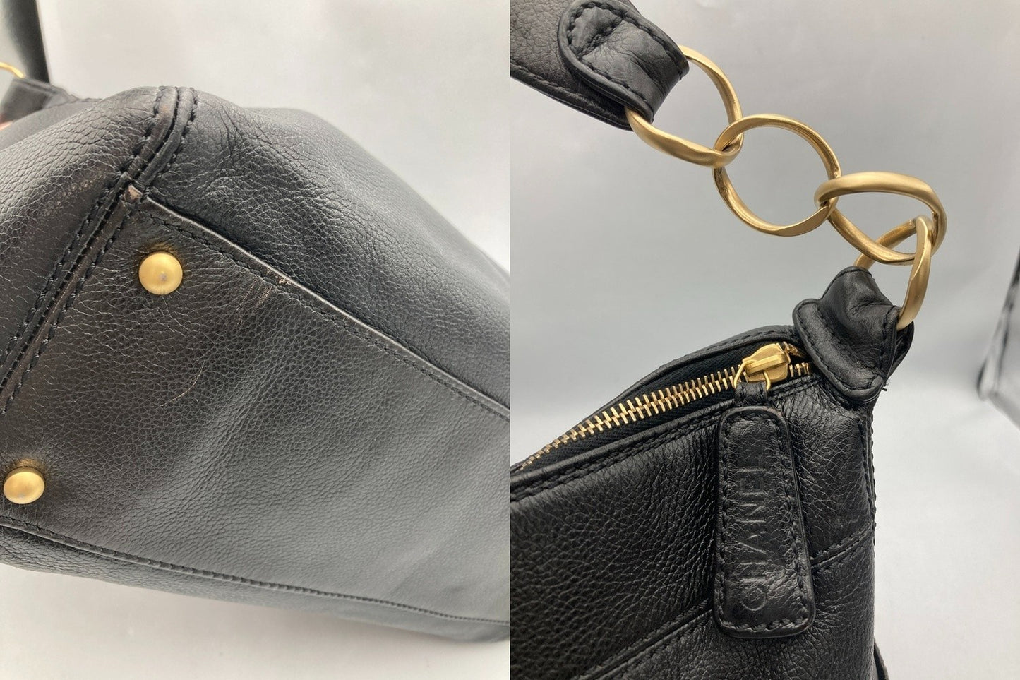 CHANEL シャネル キャビアスキン ココマーク ワンショルダーバッグ 中古 D4