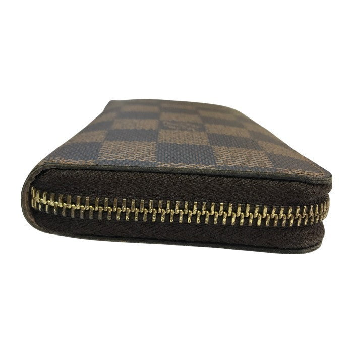 LOUIS VUITTON ルイヴィトン ポルトフォイユ クレマンス ダミエ 長財布 レディース ラウンドジップ クラッチバッグ ローズ・バレリーヌ N41626 中古 T1