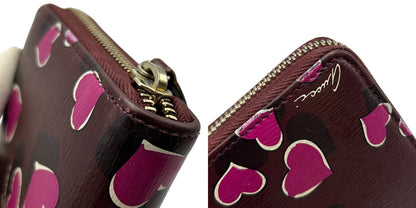 GUCCI グッチ 財布 309705 AV61G 5009 BETTY ハートプリントレザー 長財布 ラウンドファスナー レディース ハート ブランド かわいい 中古 W４
