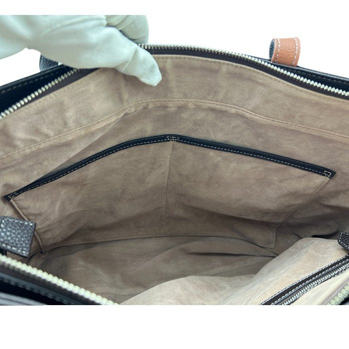 UNITED ARROWS GREEN LABEL RELAXING ユナイテッドアローズ グリーンレーベルリラクシング シボ革 トートバッグ 鞄 レザー メンズ ビジネス A4 通勤 中古 W４