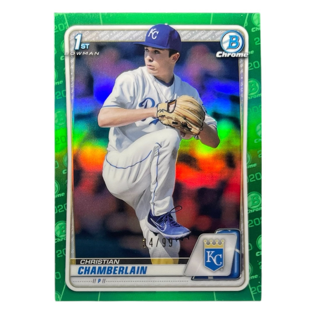 TOPPS MLBカード BOWMAN CHROME 1ST CHRISTIAN CHAMBERLAIN KANSAS CITY ROYALS /99 #BD-84 中古 IT2